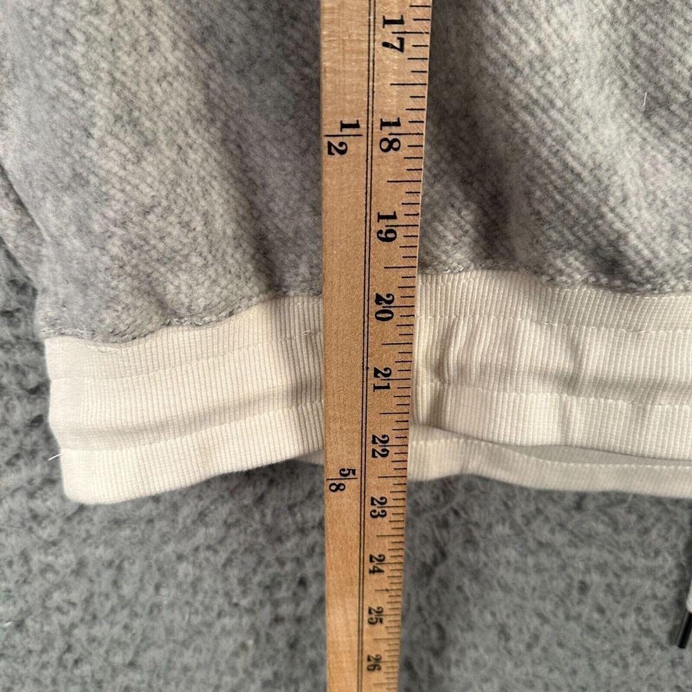 Lou & Grey Cozy‎ Textured Sweatshirt Womens 2XL Heather Gray Drawstring NWT - Picture 7 of 8